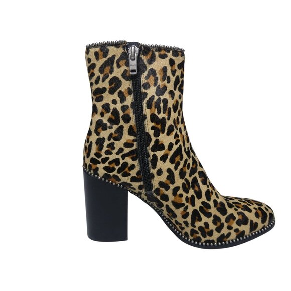 Coach Drea Calf Hair Leopard Print Ankle Boots Size 8.5‎ - Picture 7 of 10